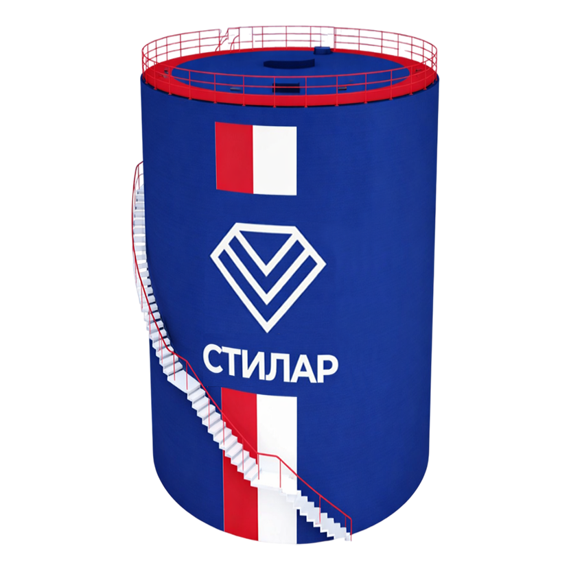 Цельносварной резервуар РВС для битума 15 м³ от завода-производителя