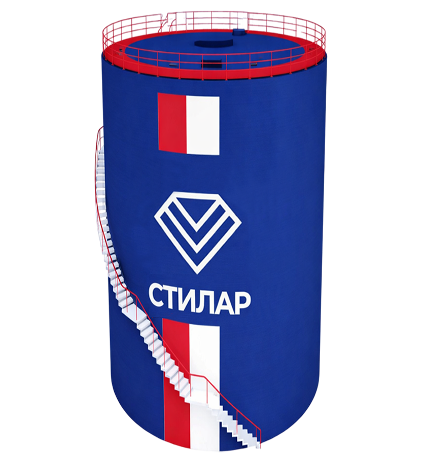 Цельносварной резервуар РВС для сточных вод 5 м³ от завода-производителя